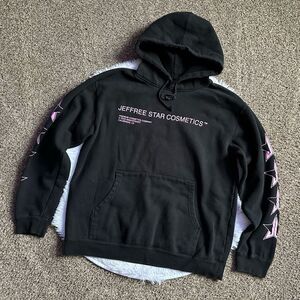 Jeffrey Star Cosmetics Hoodie Sweatshirt Merch Black Pink Unisex Womens Large